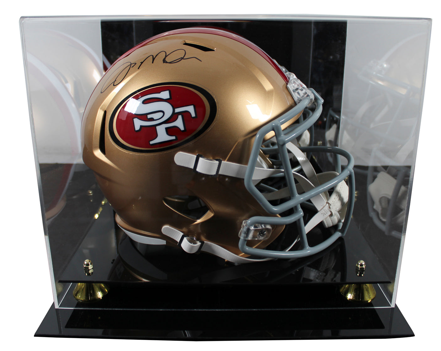 49ers Joe Montana Authentic Signed Full Size Speed Rep Helmet W/ Case Fanatics