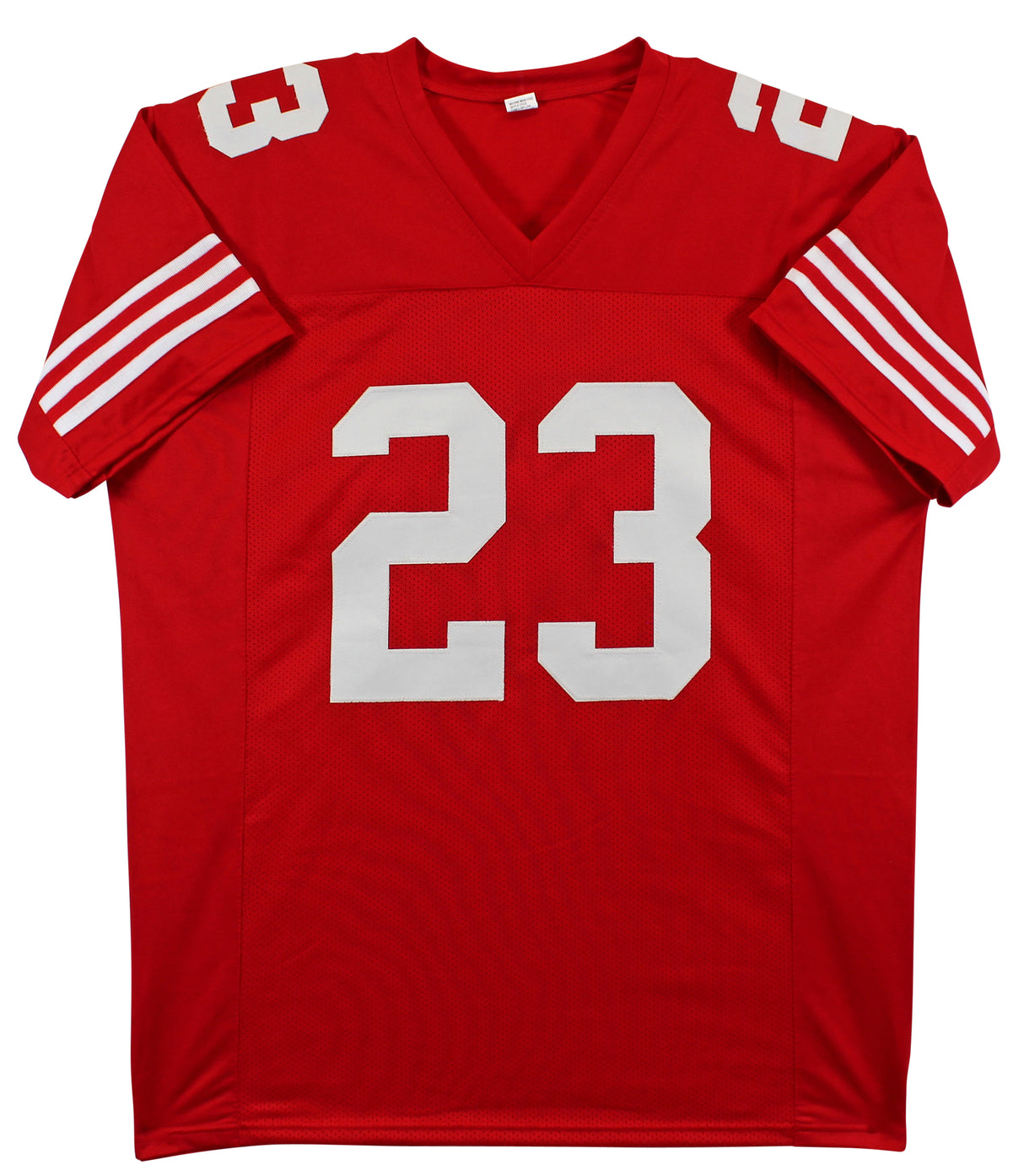 Christian McCaffrey Authentic Signed Red Pro Style Jersey Autographed BAS