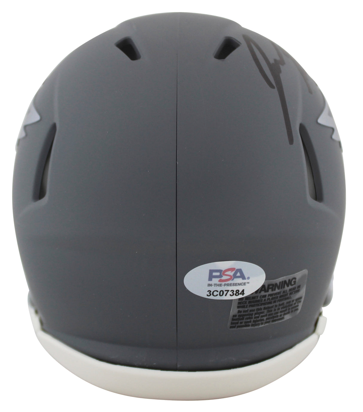 Eagles Jason Kelce Authentic Signed Slate Speed Mini Helmet W/ Case PSA/DNA Itp