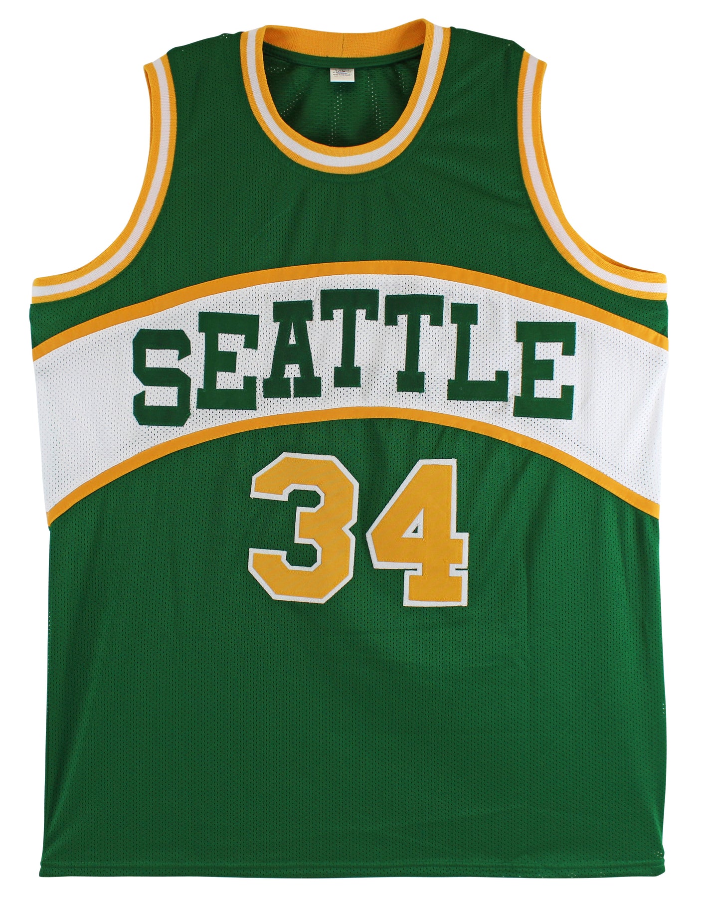 Xavier McDaniel Authentic Signed Green Pro Style Jersey BAS Witnessed