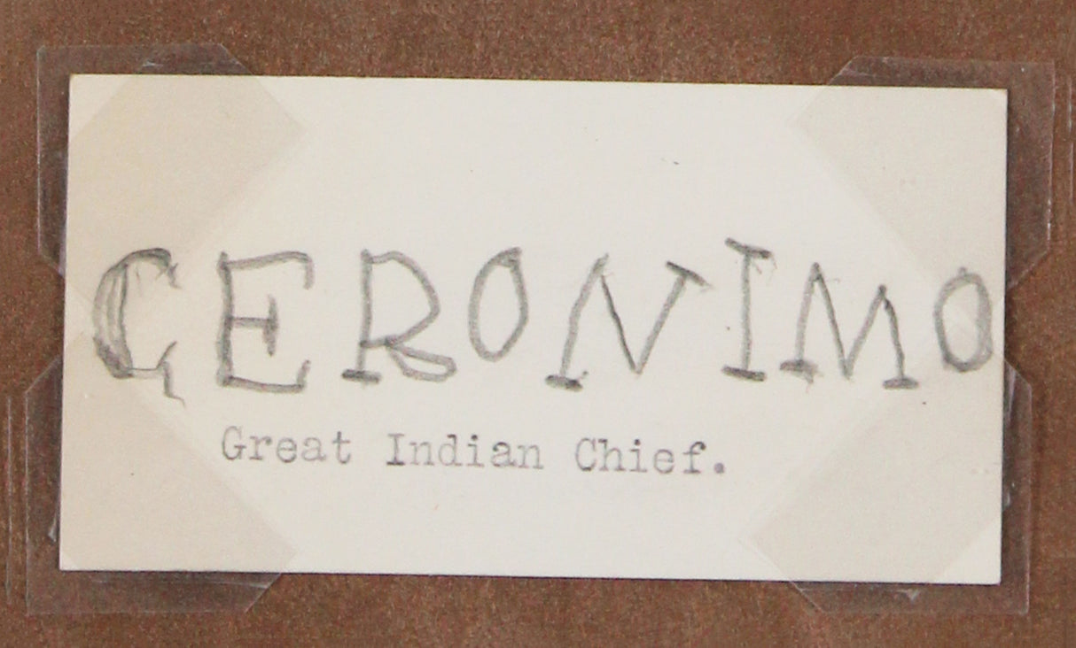 Geronimo Authentic Signed & Framed 1.5x3 Cut Signature JSA #YY12925