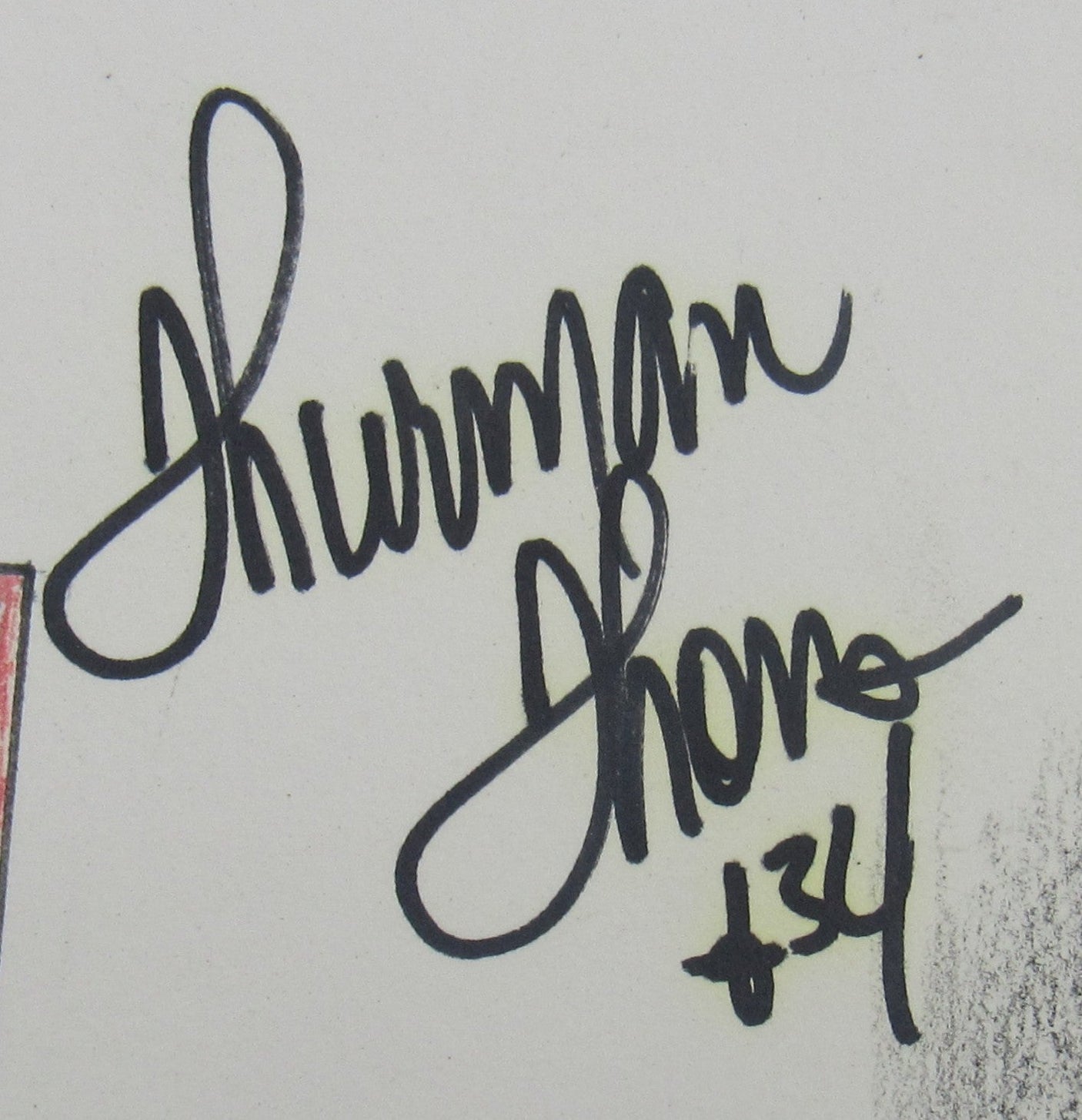 Thurman Thomas Signed 13x20 Artwork JSA CF42723