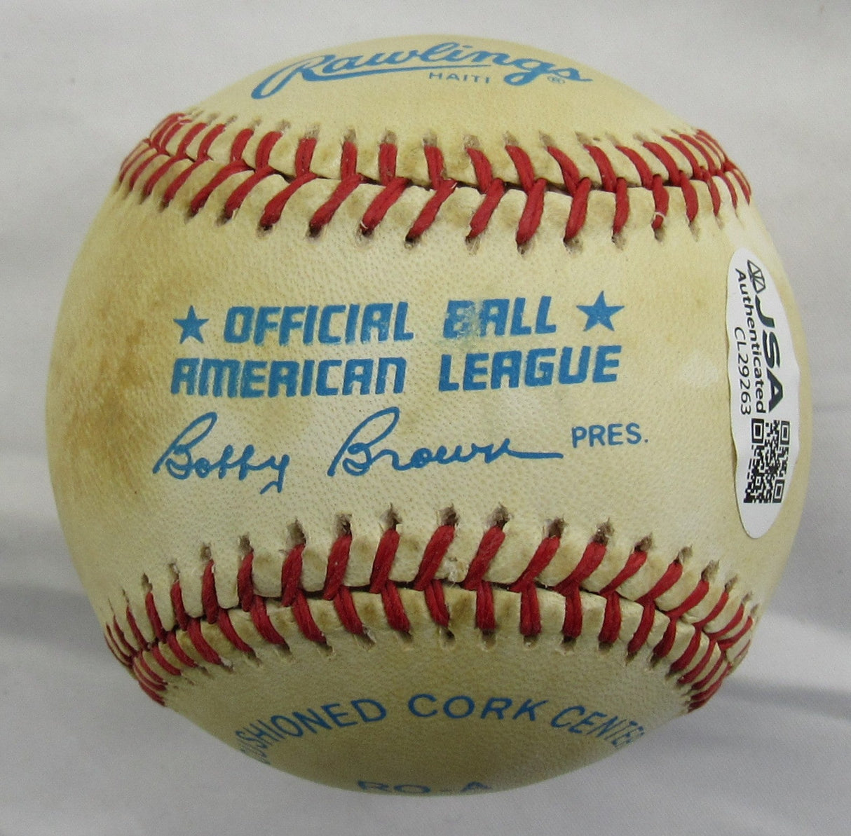 Jim Catfish Hunter Signed Rawlings Baseball JSA CL29263
