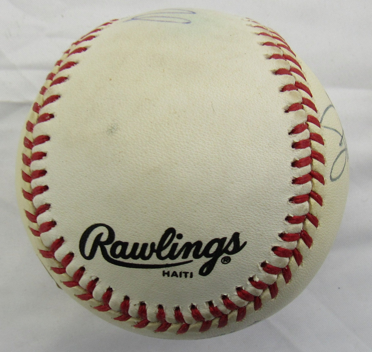 Warren Spahn Stan Musial Signed Rawlings Baseball JSA CL29267
