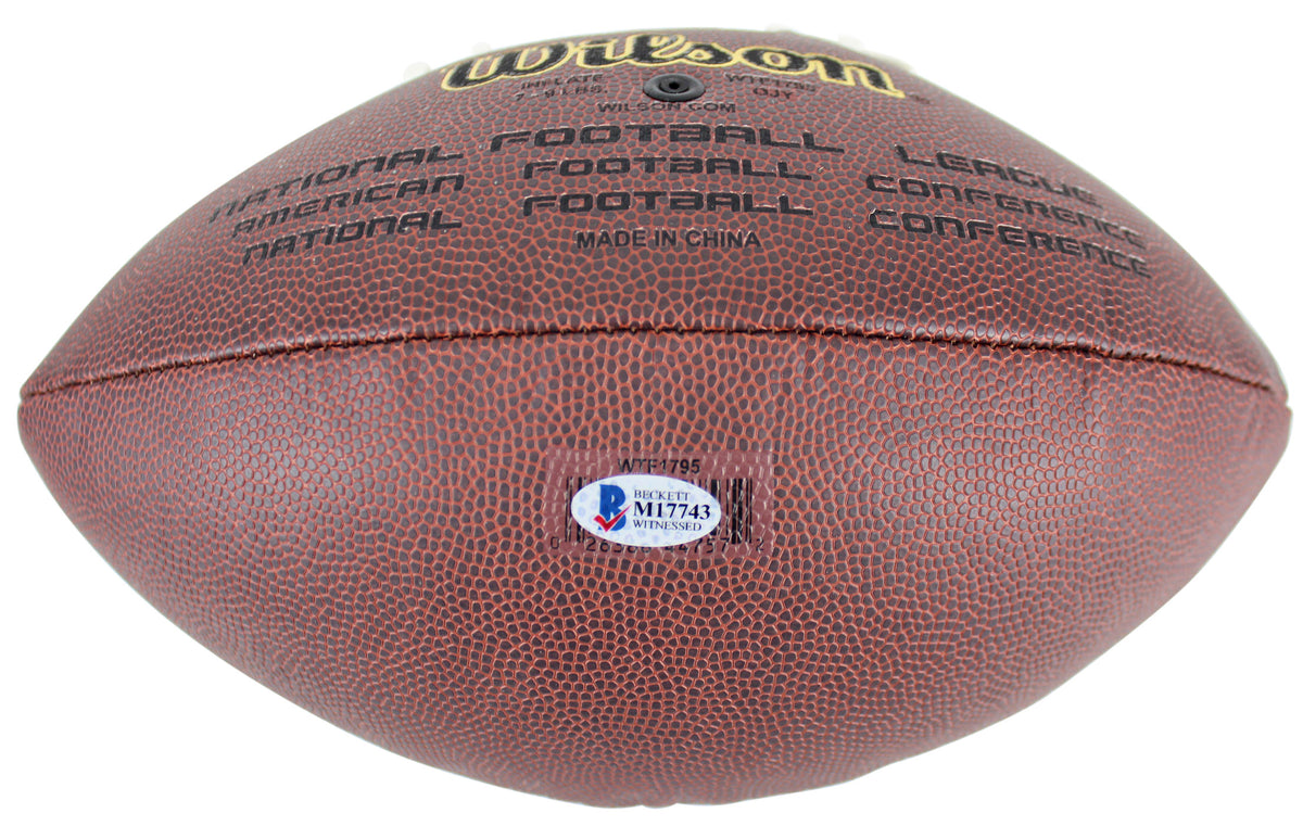 Steelers Hines Ward Signed Wilson Super Grip Football W/ Case BAS Witnessed