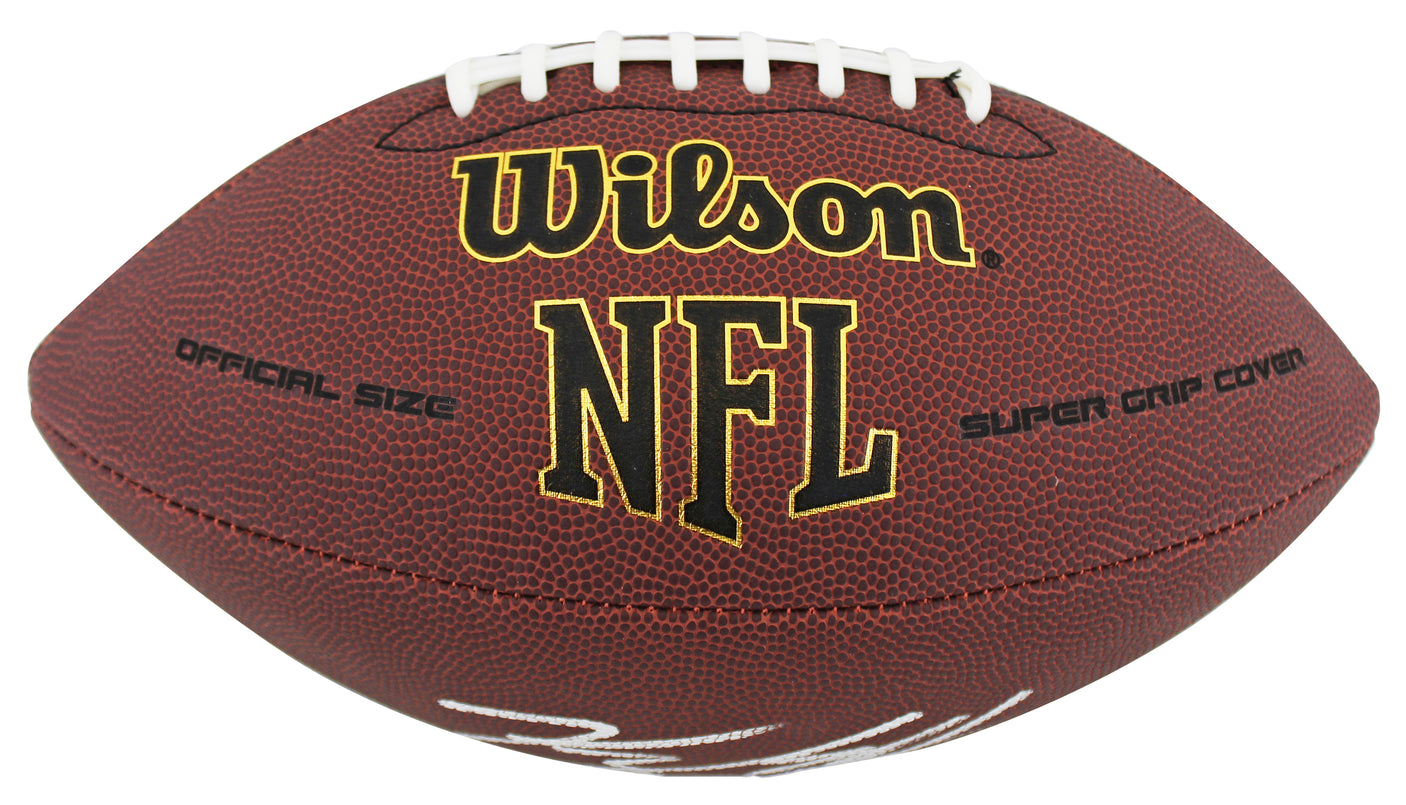 Ravens Kyle Hamilton Signed Wilson Super Grip Football W/ Case BAS Witnessed