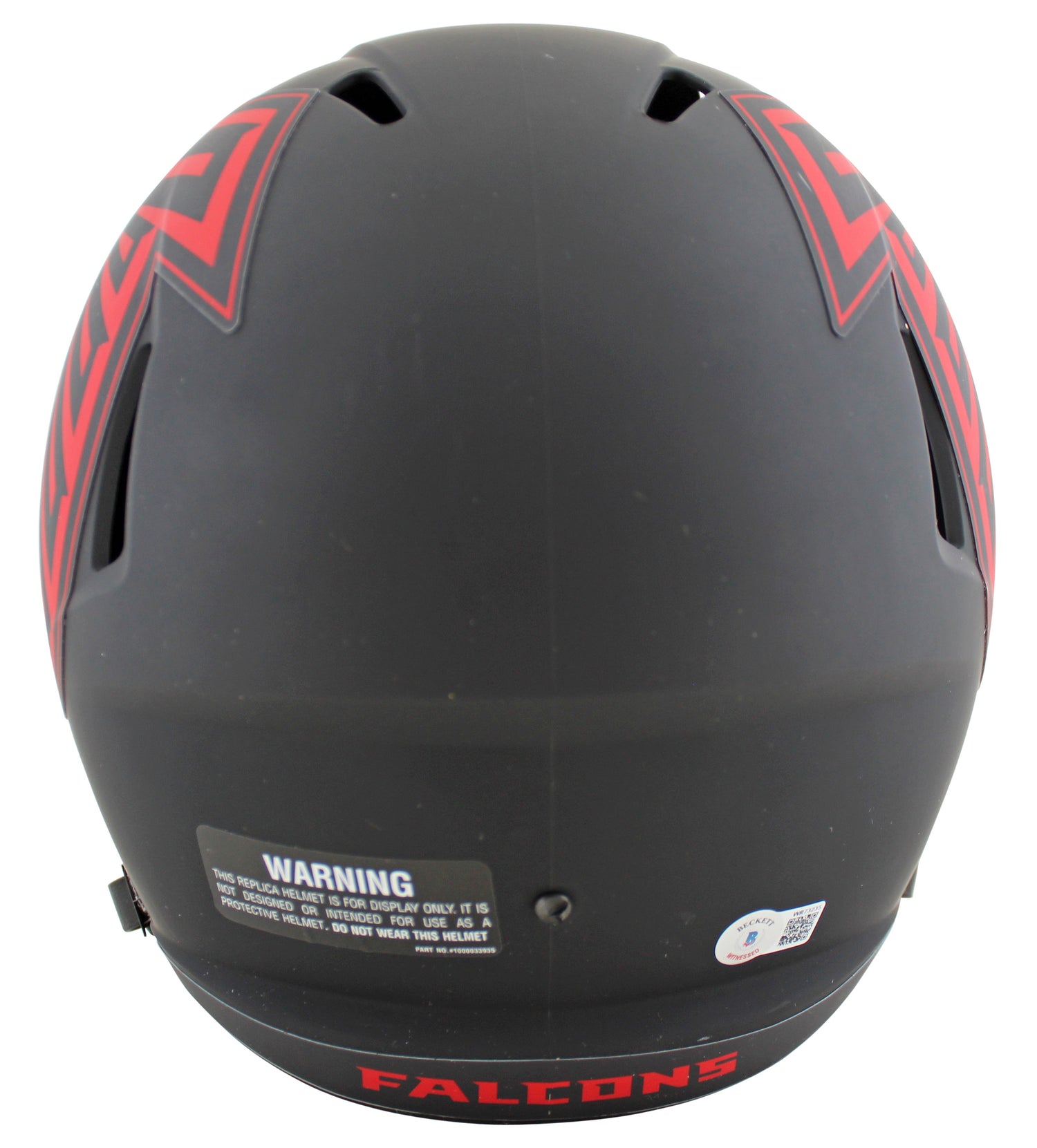 Falcons Deion Sanders Signed Eclipse Full Size Speed Rep Helmet BAS Witnessed