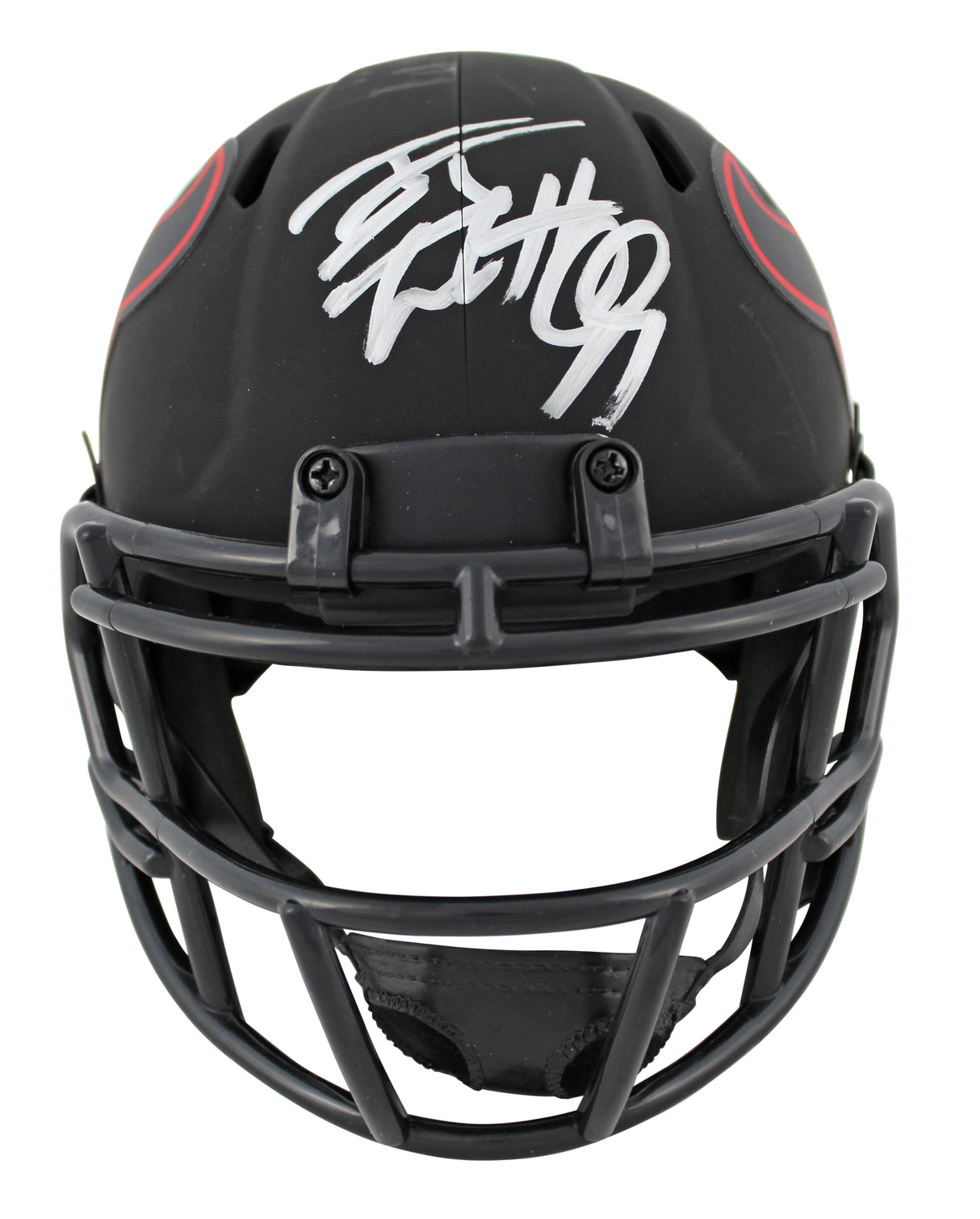 Texans J.J. Watt Authentic Signed Eclipse Speed Mini Helmet BAS Witnessed