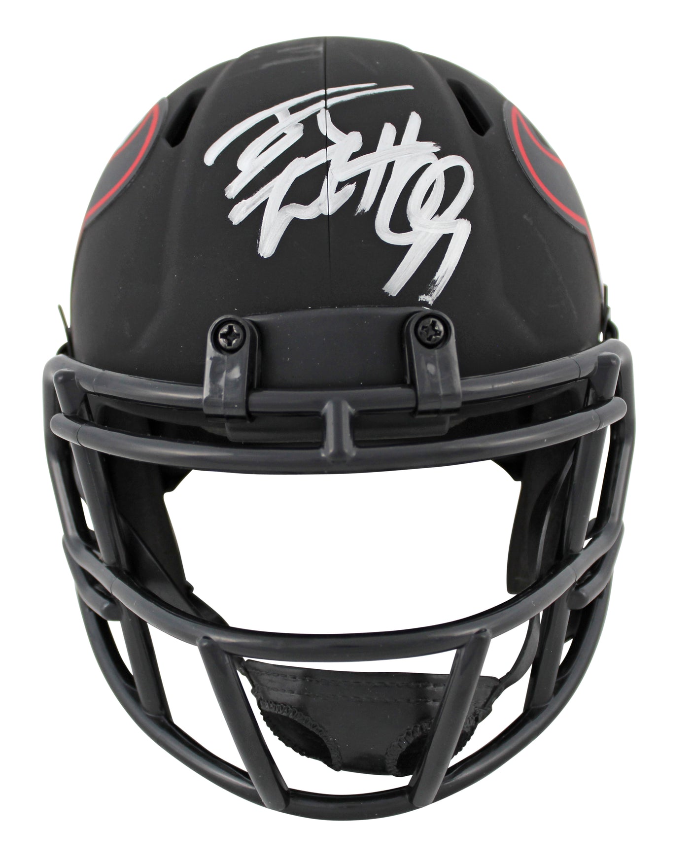 Texans J.J. Watt Authentic Signed Eclipse Speed Mini Helmet BAS Witnessed