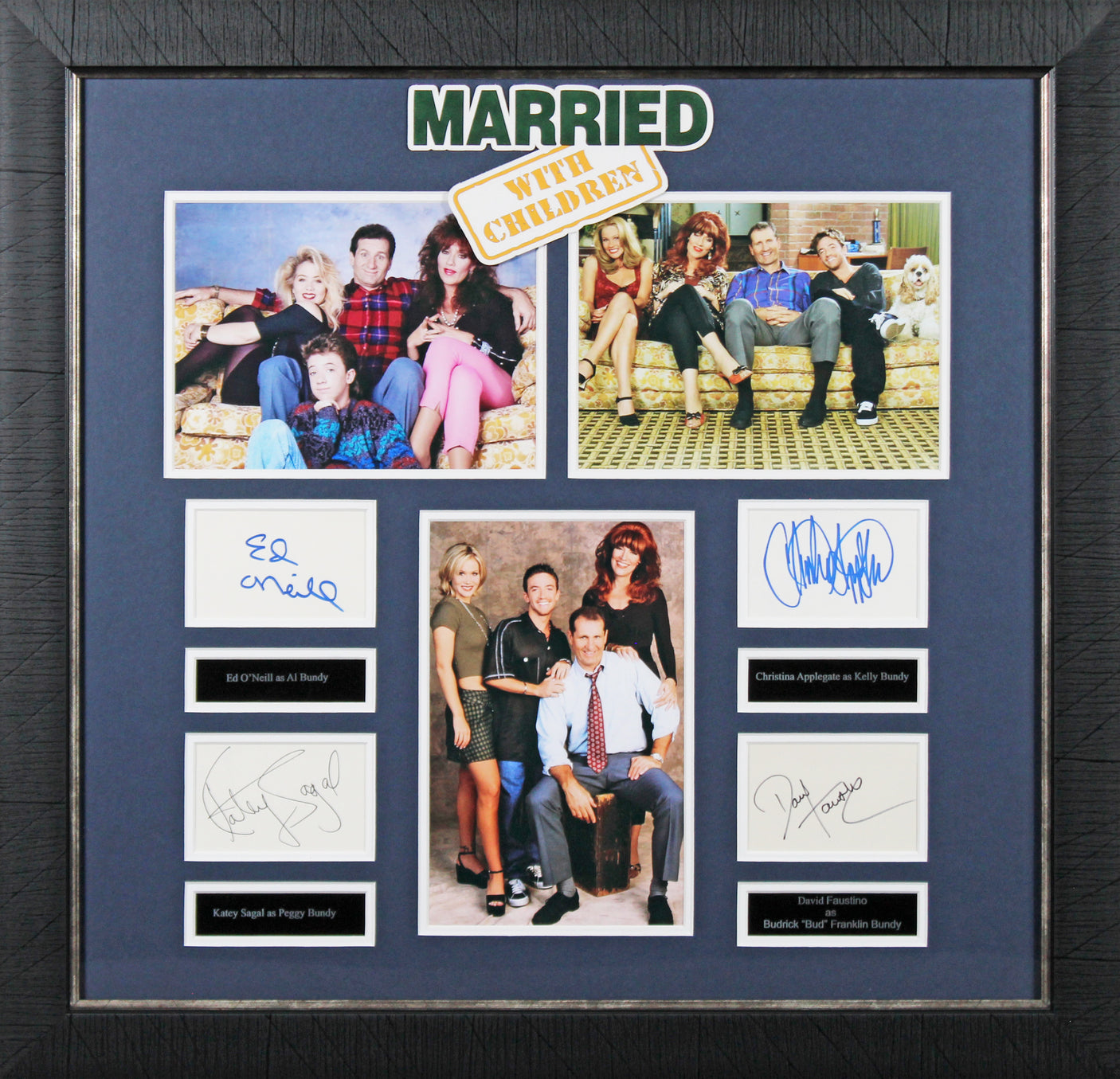 Married With Children (4) O'Neill, Sagal +2 Signed Framed Display BAS #AD04877