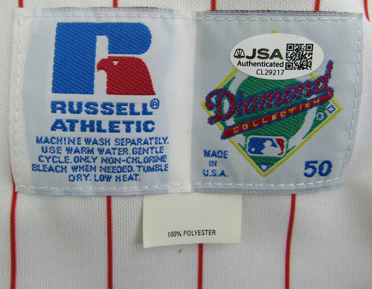 Curt Schilling Signed Auto Phillies Jersey JSA CL29217 - Russell Athletic