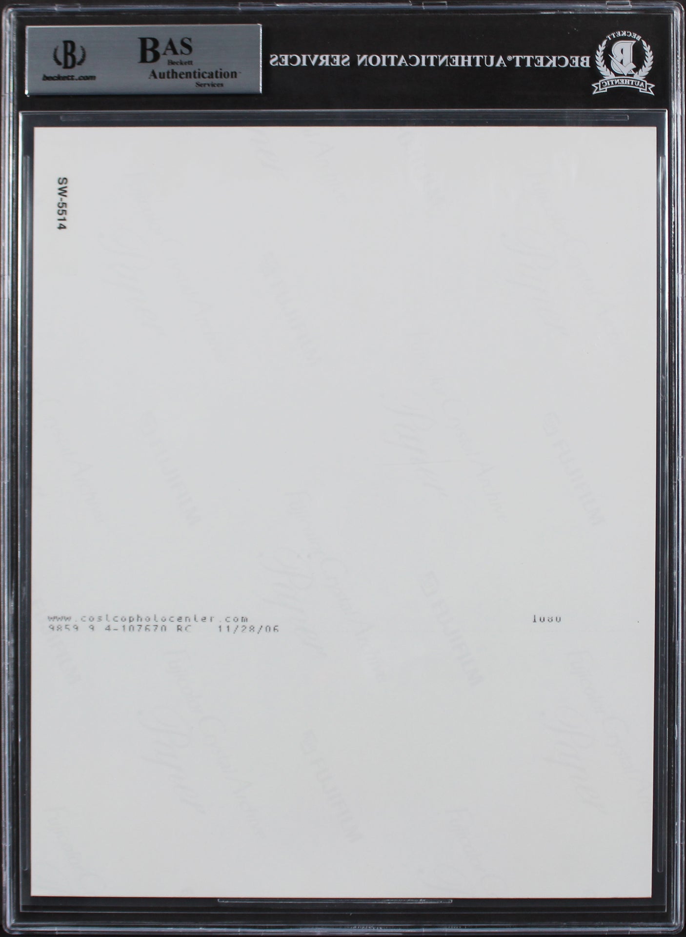 Mark Hamill Star Wars The Empire Strikes Back Signed 8x10 Photo BAS Slabbed