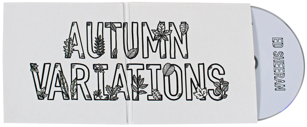 Ed Sheeran Authentic Signed Autumn Variations Cd Insert W/ Disk BAS #BK06975
