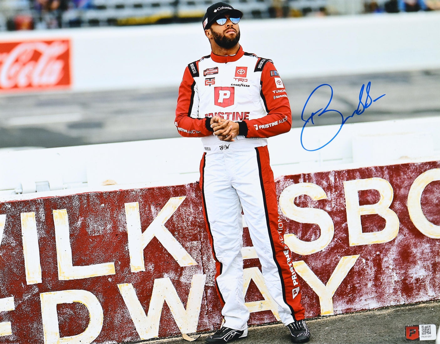 Bubba Wallace Autographed 11x14 NASCAR Photo – North Wilkesboro Speedway, Pristine COA