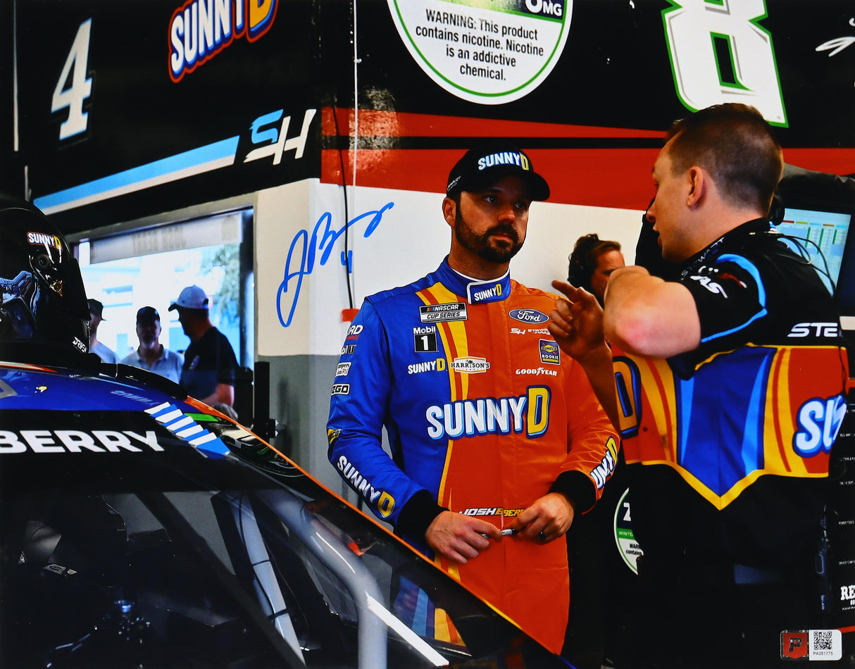 Josh Berry Rookie Season Signed Sunny D 11x14 Photo (COA)