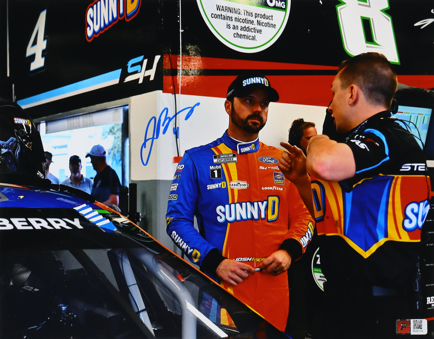 Josh Berry Rookie Season Signed Sunny D 11x14 Photo (COA)