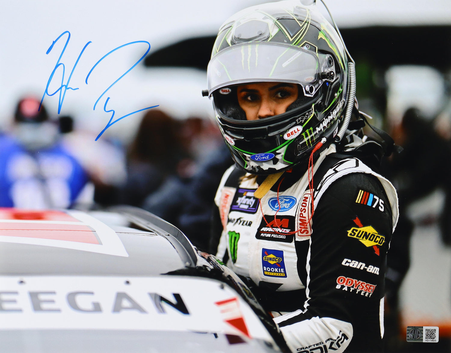 Hailie Deegan Signed Klutch Vodka NASCAR 11x14 Photo (COA Included)