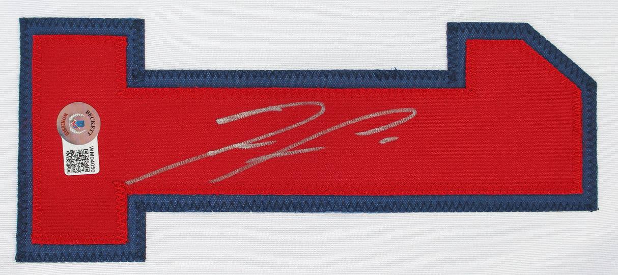 Ronald Acuna Jr. Authentic Signed White Pro Style Jersey Autographed BAS