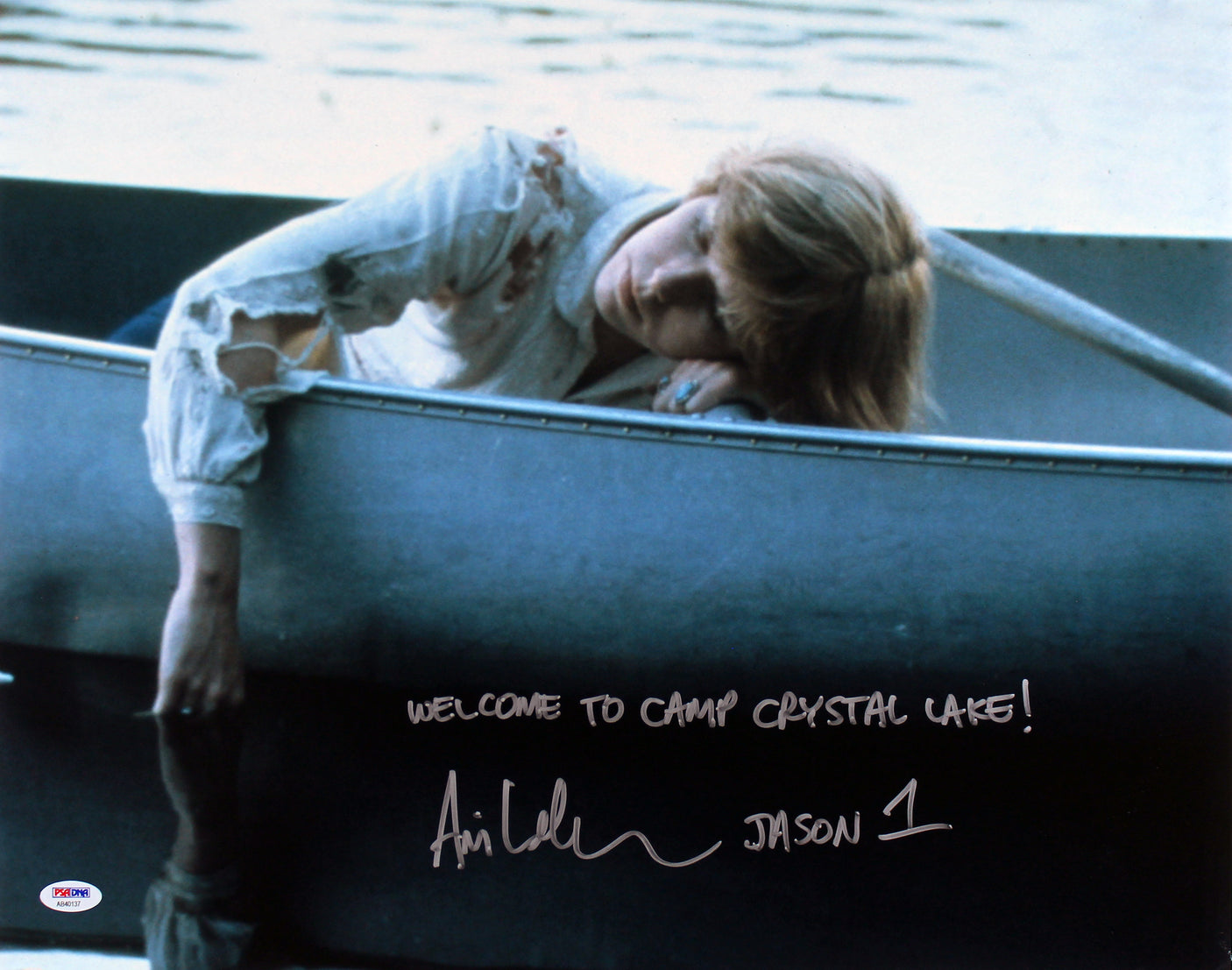 Ari Lehman Welcome To Camp Crystal Lake! Jason 1 Signed 16x20 Photo PSA #AB40137