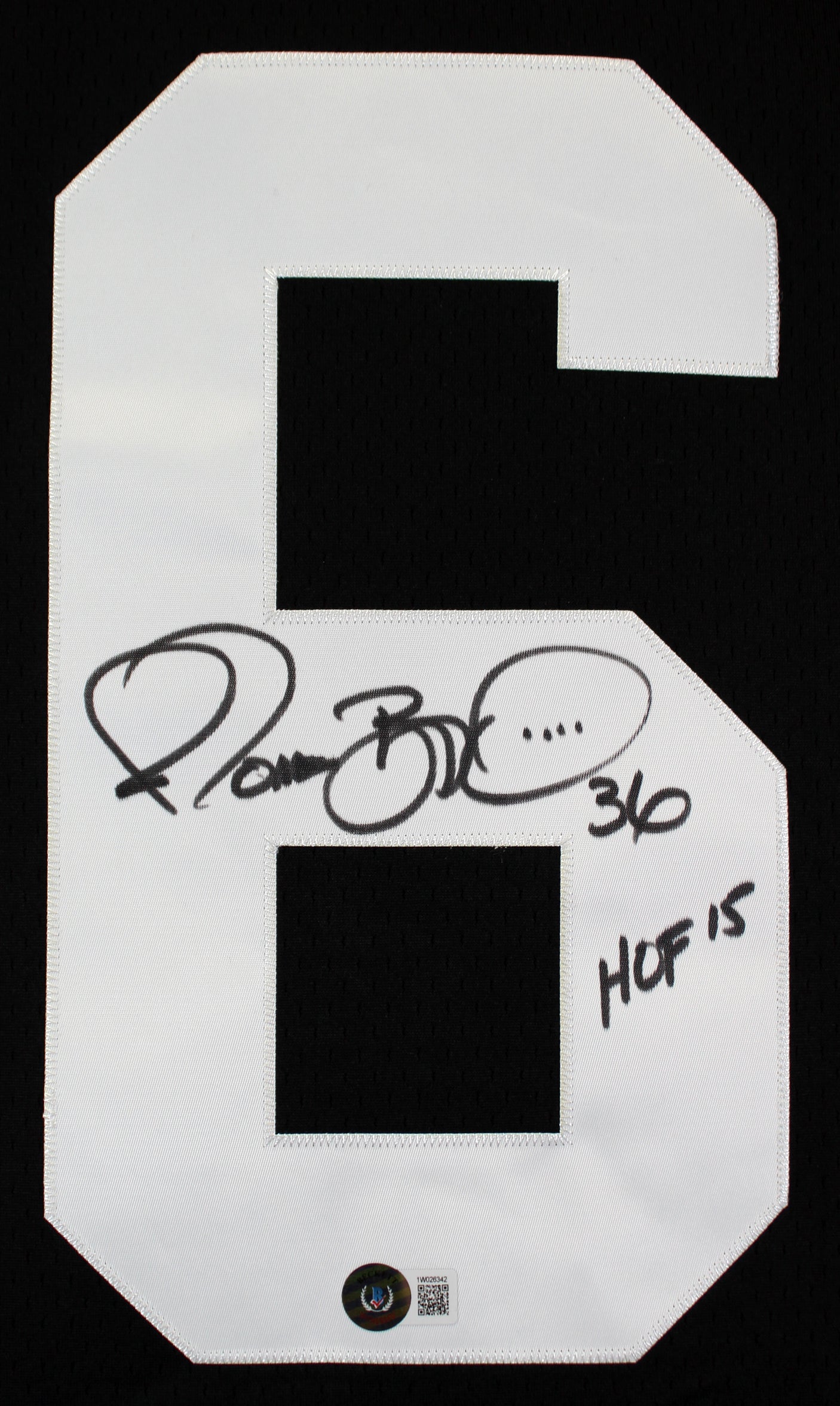 Steelers Jerome Bettis "HOF 15" Signed Black M&N 1996 TB Jersey BAS Witnessed