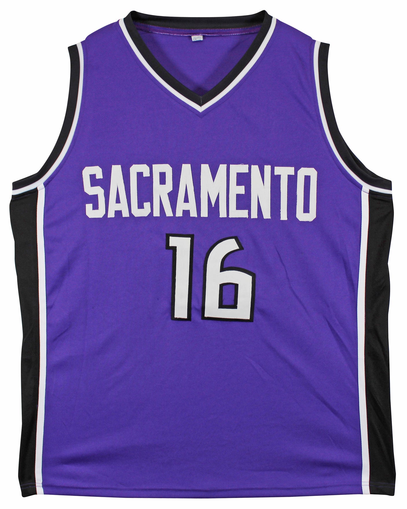 Peja Stojakovic Authentic Signed Purple Pro Style Jersey BAS Witnessed