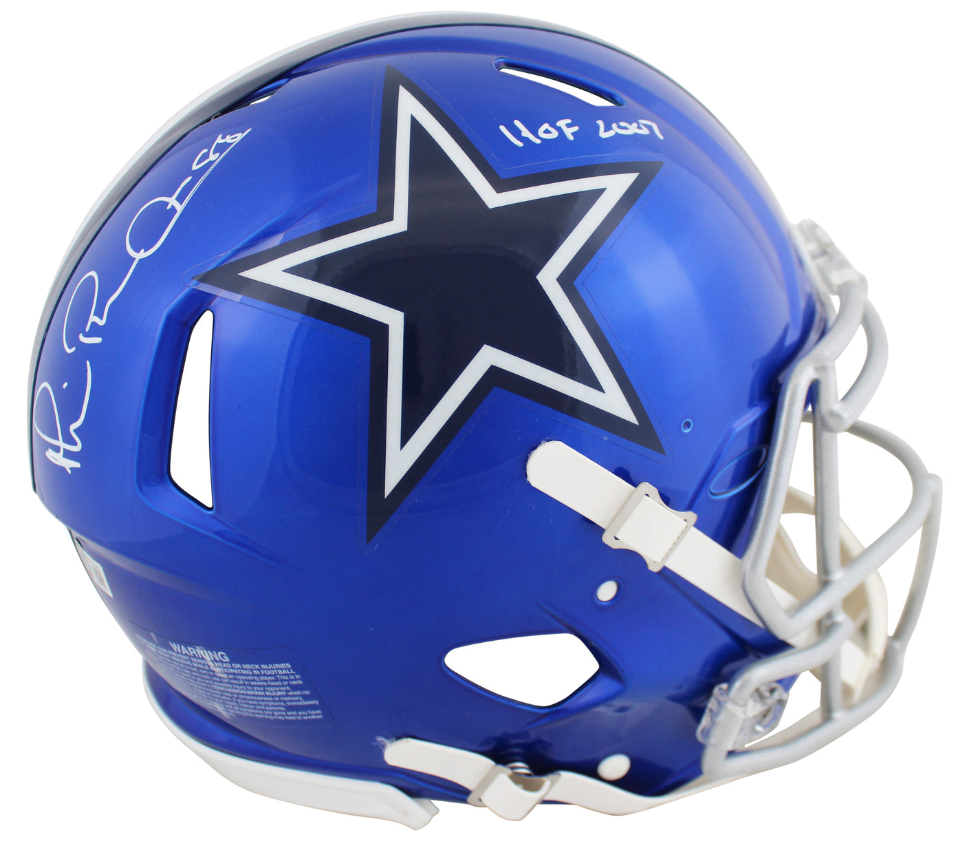 Cowboys Michael Irvin Signed Flash Full Size Speed Proline Helmet BAS Witnessed