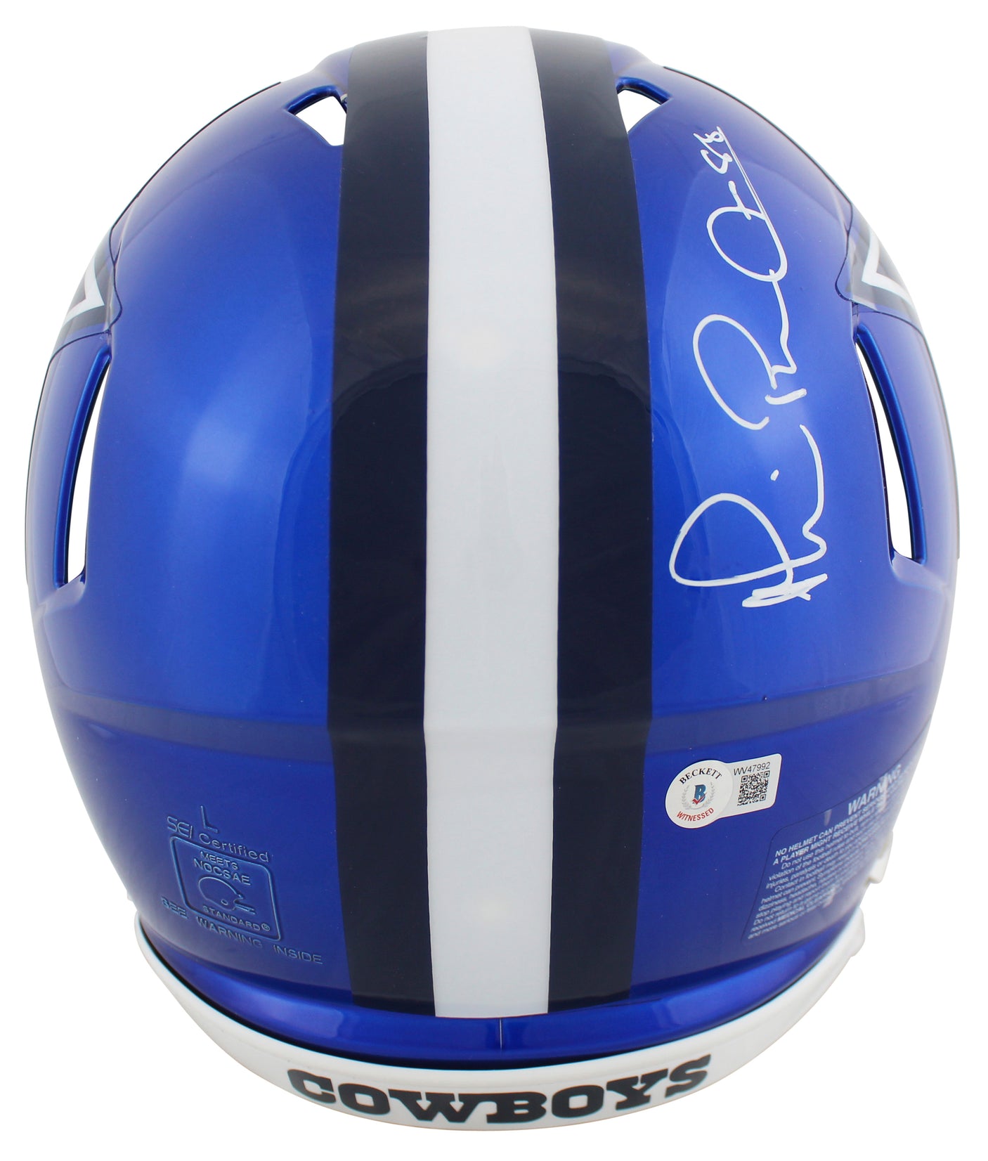 Cowboys Michael Irvin Signed Flash Full Size Speed Proline Helmet BAS Witnessed