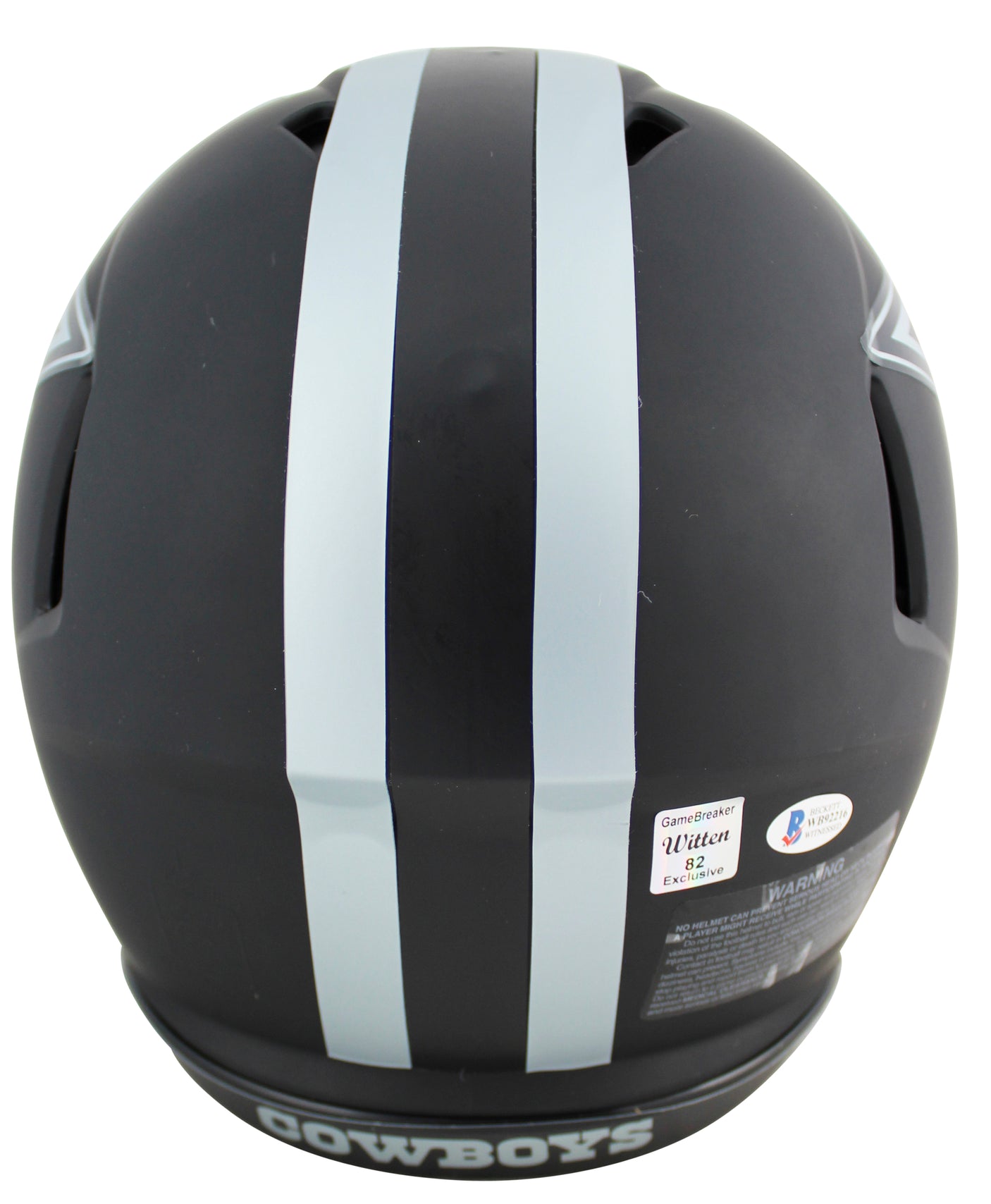 Cowboys Jason Witten Signed Eclipse Proline F/S Speed Helmet BAS Witnessed