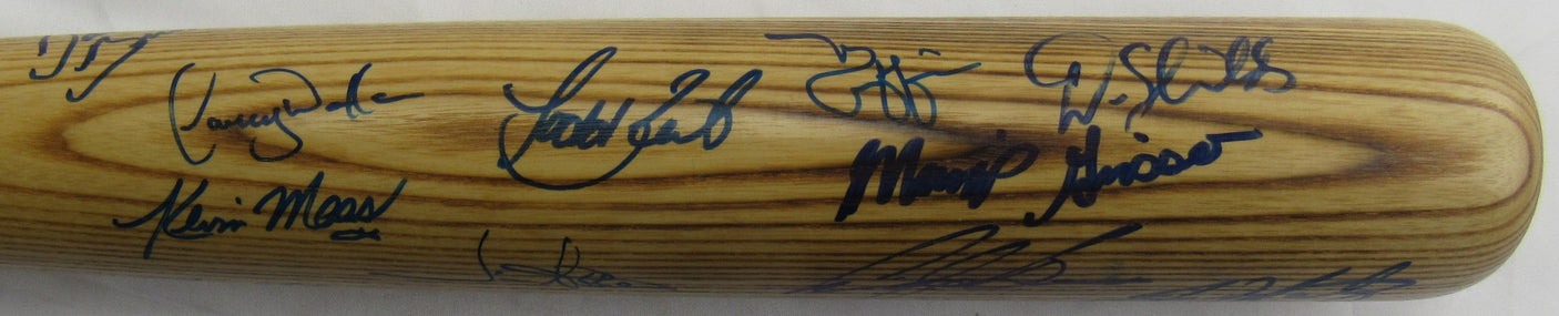Ken Griffey Jr Gary Sheffield +7 Auto Signed Auto Baseball Bat JSA LOA ZZ63174