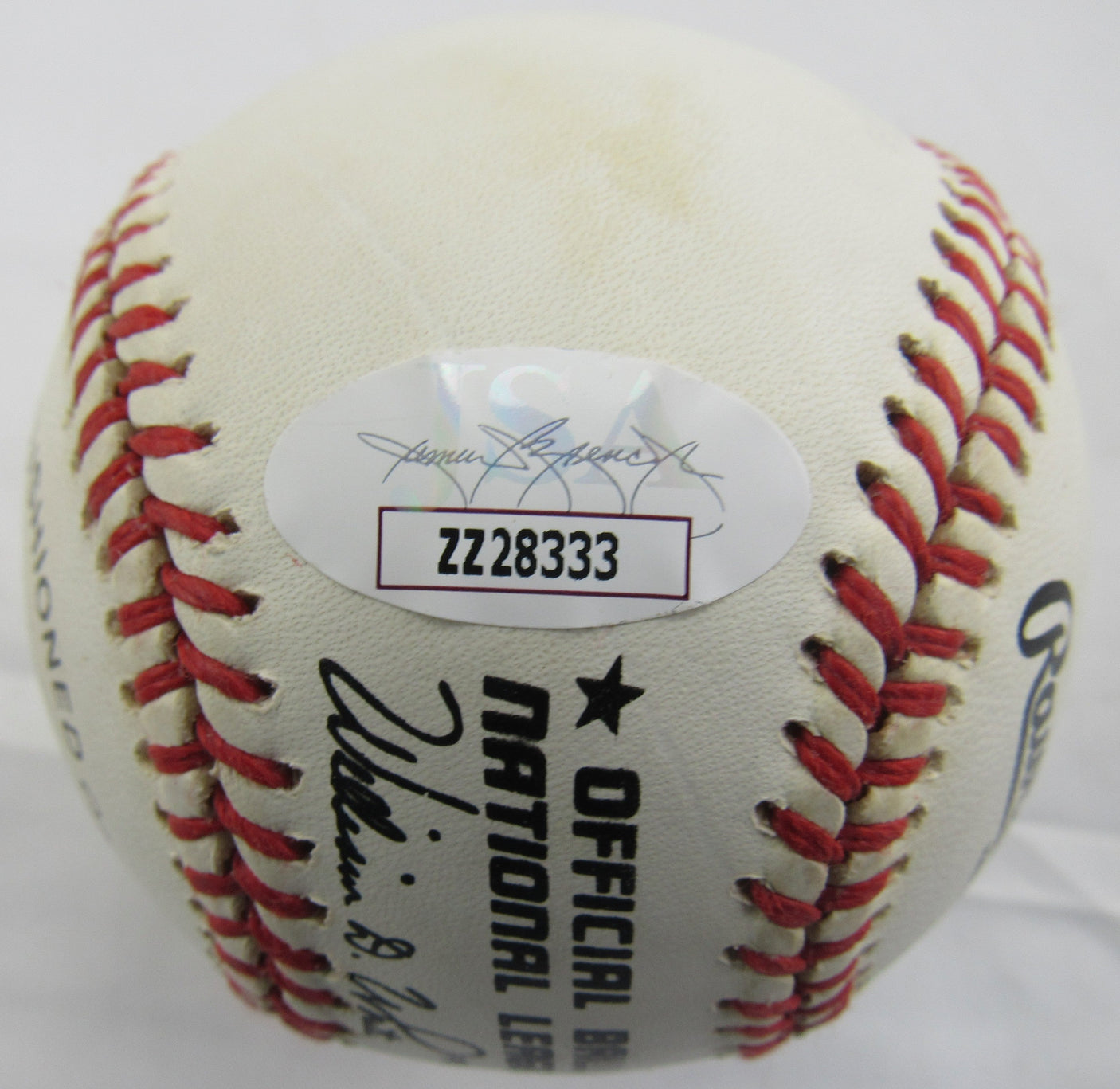Hank Aaron Signed Auto Baseball JSA LOA ZZ28333