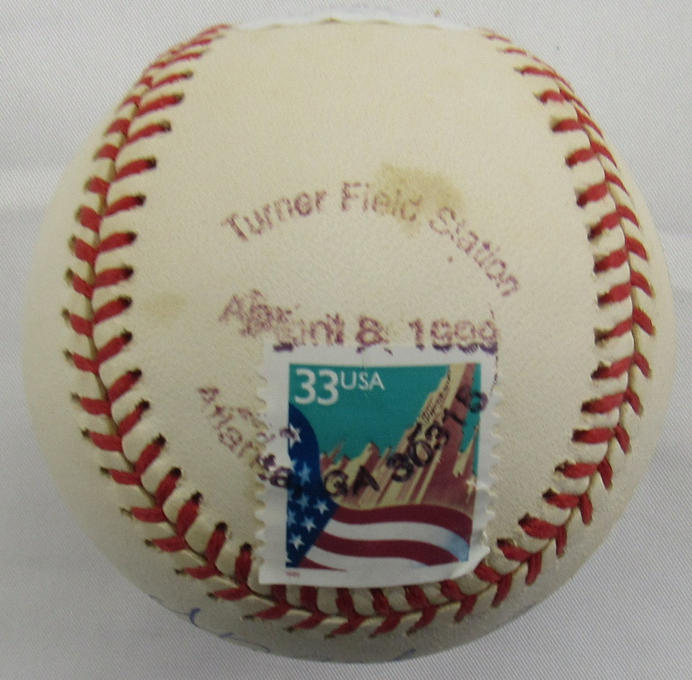 Hank Aaron Signed Auto 25th Anniversary Baseball JSA LOA ZZ28334