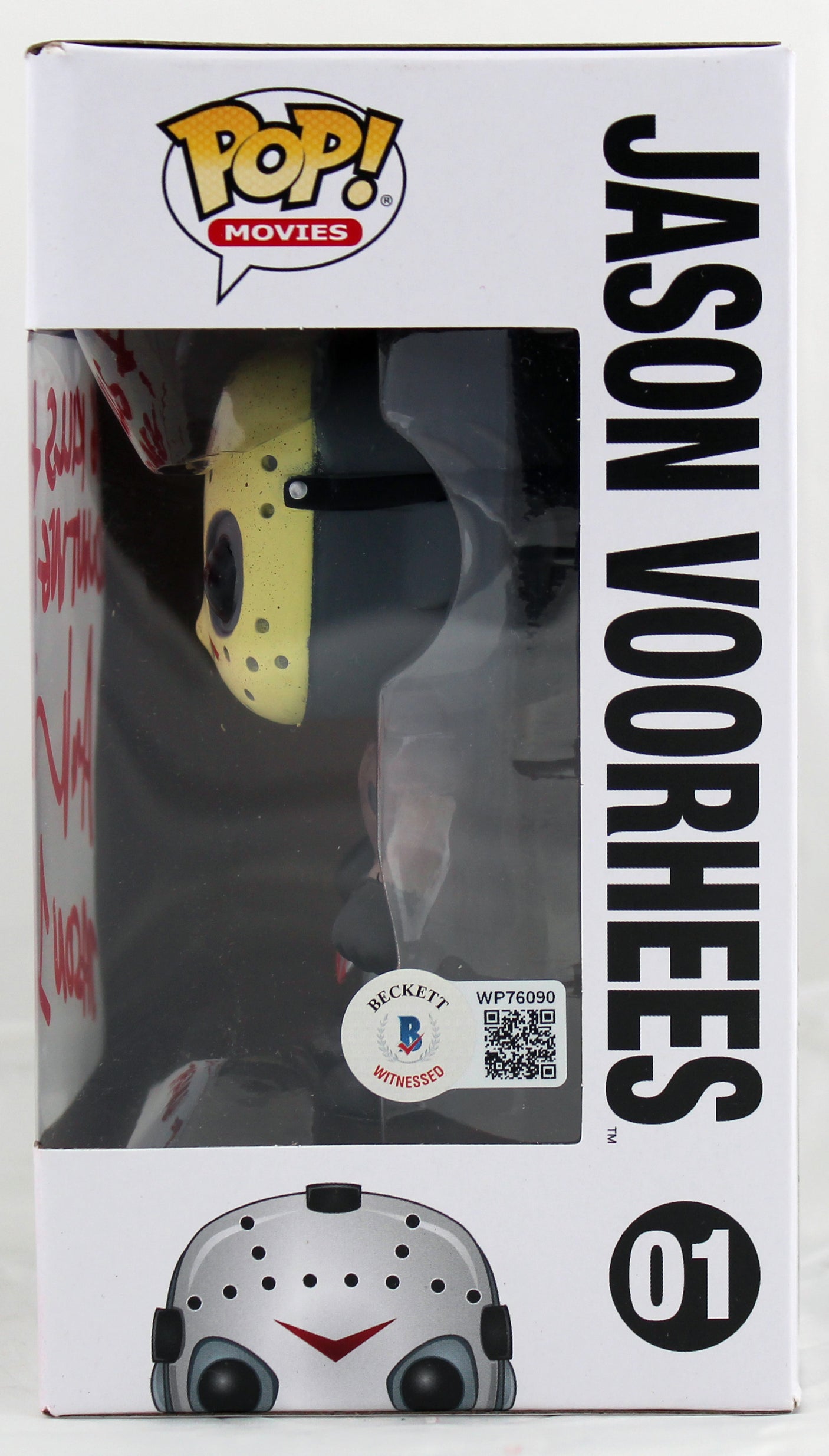 Ari Lehman "146 Kills & Counting" Signed Funko Pop Vinyl Figure W/ Red Sig BAS