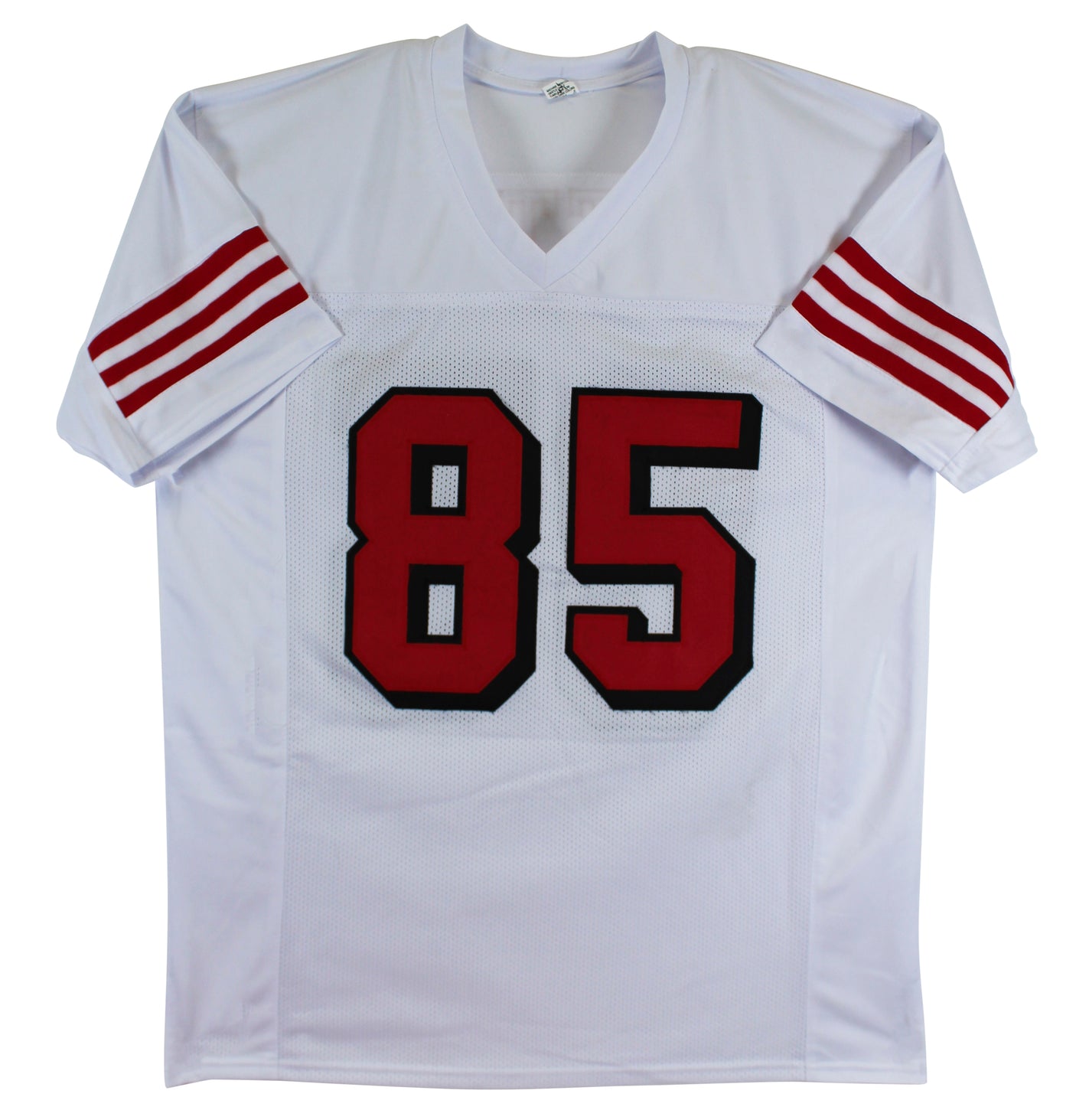 George Kittle Authentic Signed White Pro Style Jersey w/ Dropshadow BAS Witness