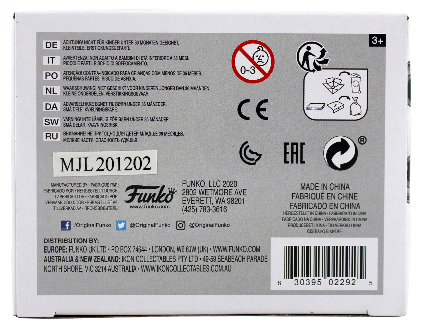 Ari Lehman "First F'n Jason" Signed Funko Pop Vinyl Figure W/ White Sig BAS