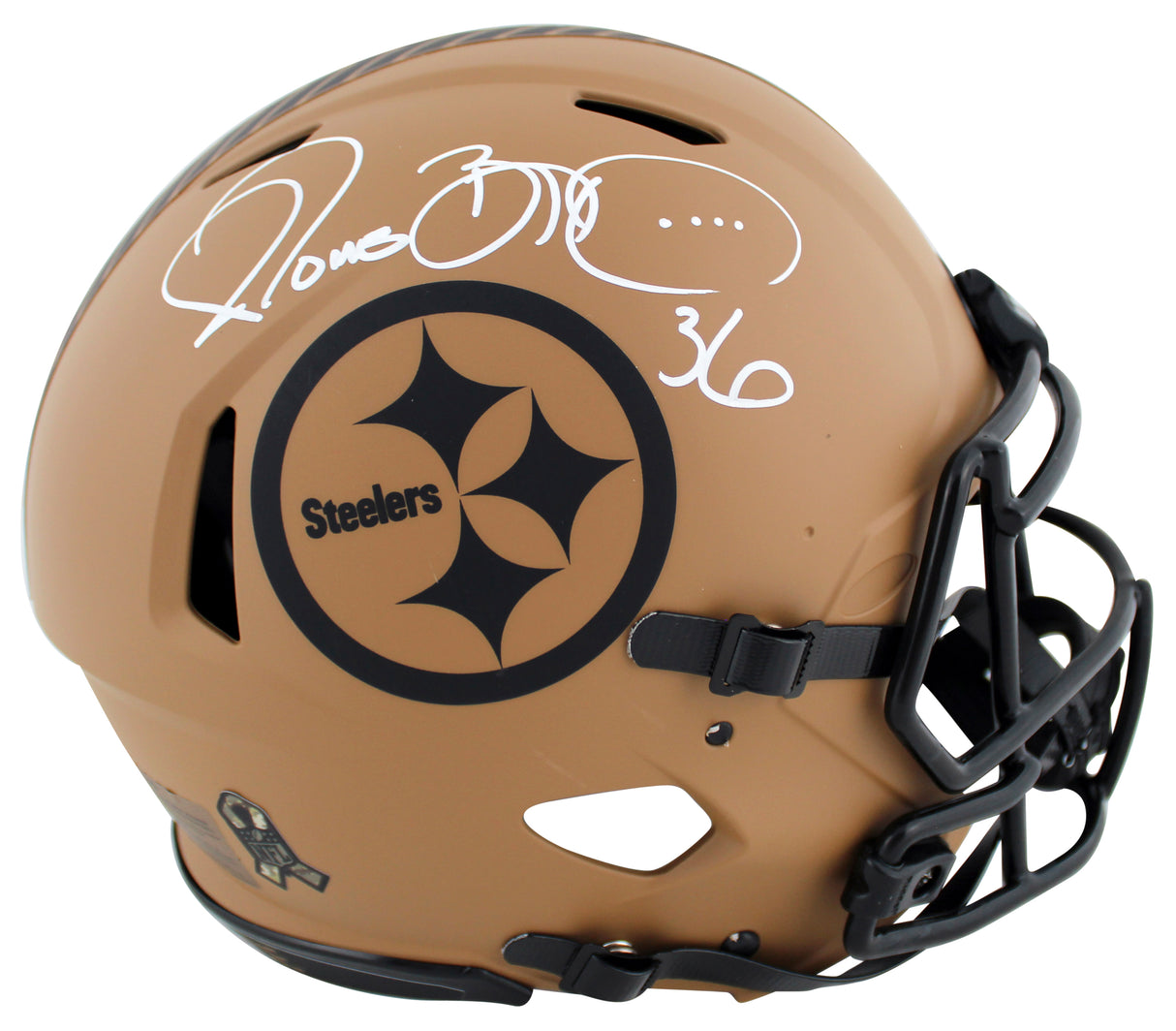 Steelers Jerome Bettis Signed STS II Full Size Speed Proline Helmet BAS Witness