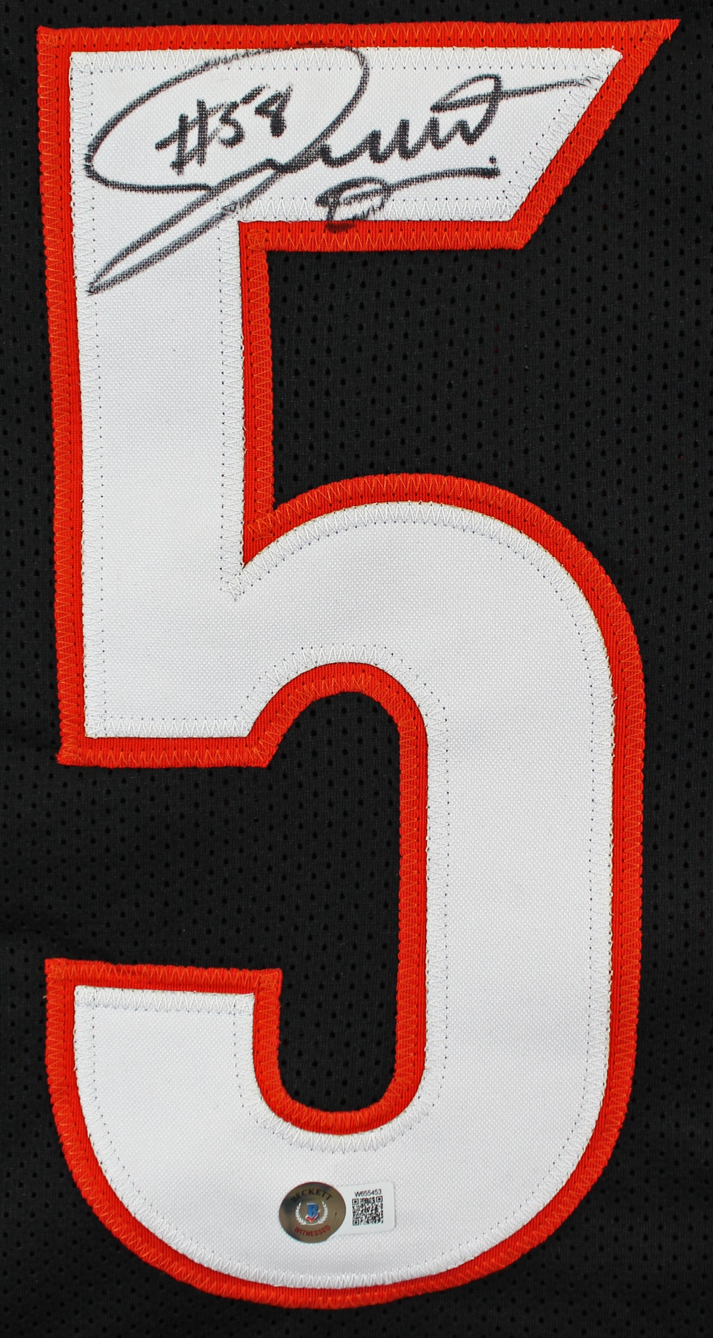 Joseph Ossai Authentic Signed Black Pro Style Jersey Autographed BAS Witnessed 2