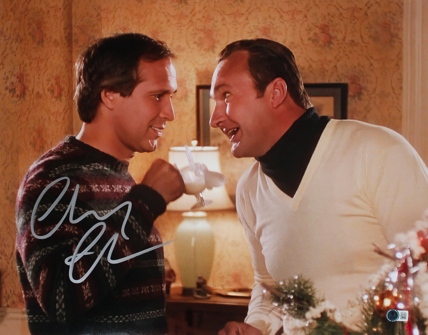 Chevy Chase Christmas Vacation Signed 16x20 Photo w Cousin Eddie Inside BAS Wit