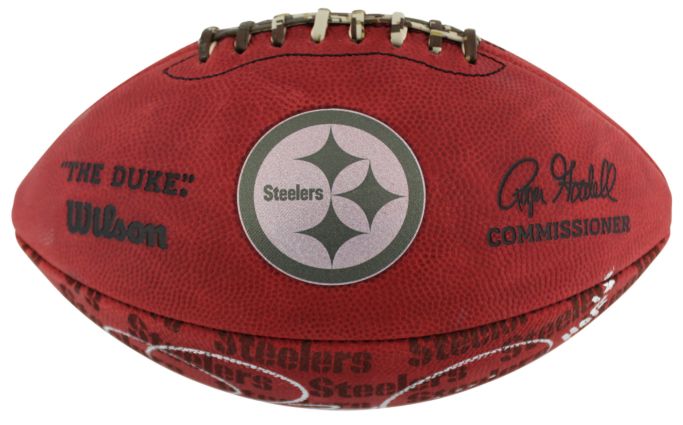 Steelers Jerome Bettis "2x Insc" Signed The Duke Showcase Football W/ Case BAS W