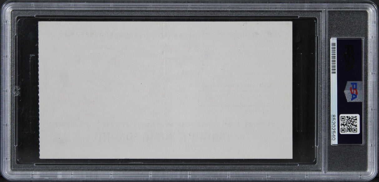 Queen (4) Mercury, May, Deacon, Taylor Signed 1976 Bank Set Of 3 Checks PSA Slab