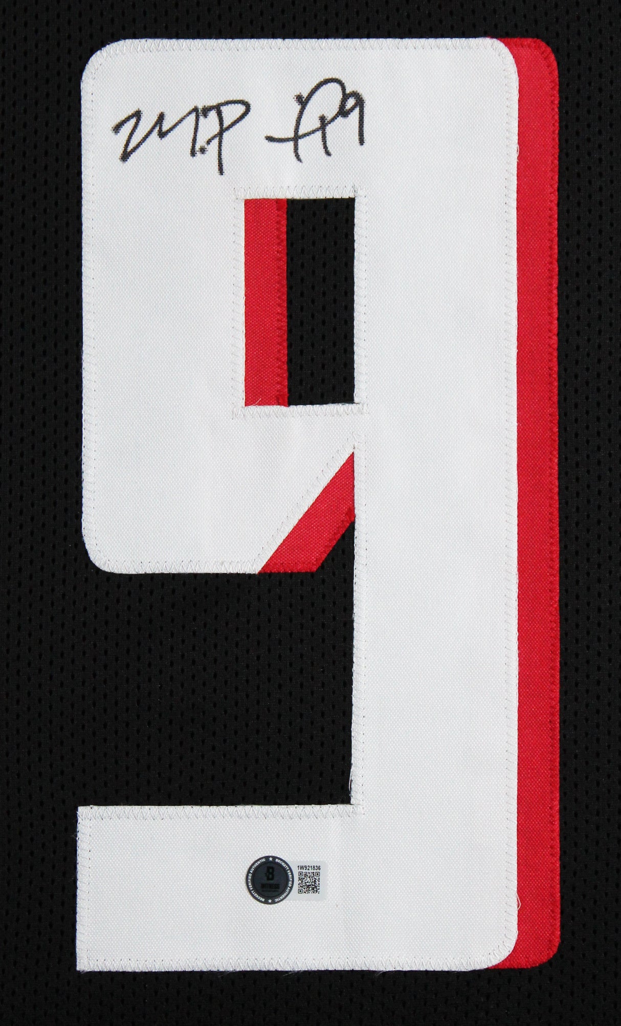 Michael Penix Jr. Authentic Signed Black Pro Style Framed Jersey BAS Witnessed