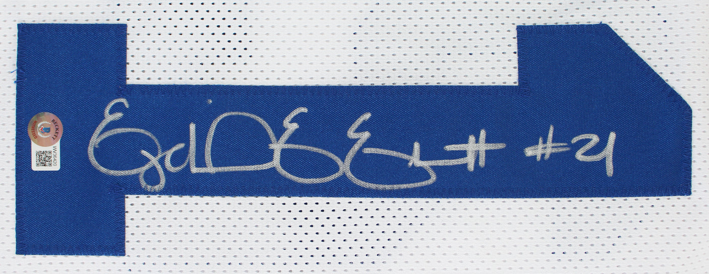 Ezekiel Elliott Authentic Signed White Pro Style Jersey BAS Witnessed