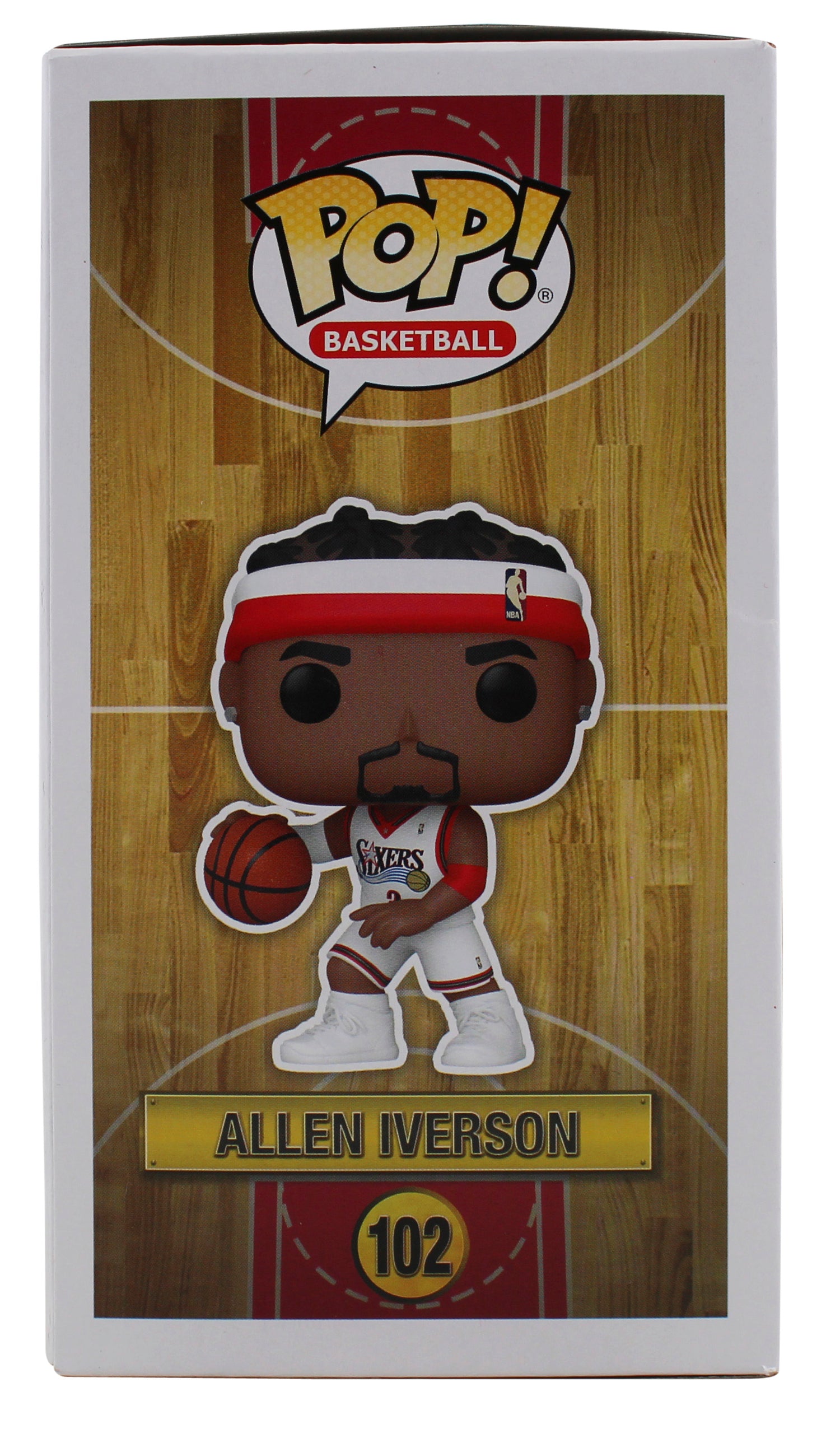 76ers Allen Iverson Authentic Signed HWC #102 Funko Pop Vinyl Figure BAS Witness