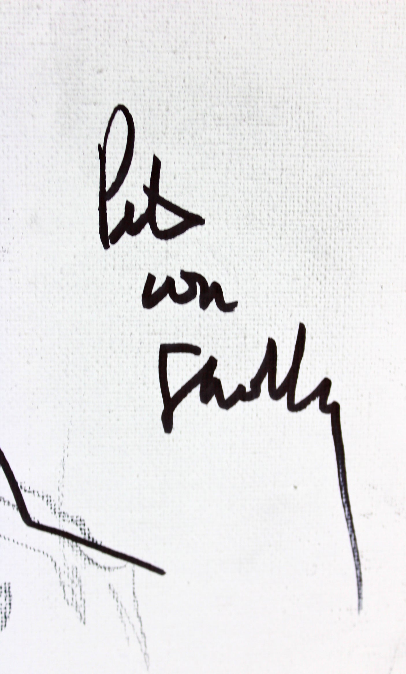 Pete Von Sholly Signed 11x14 Original Art Darkman Sketch Canvas BAS #D94459