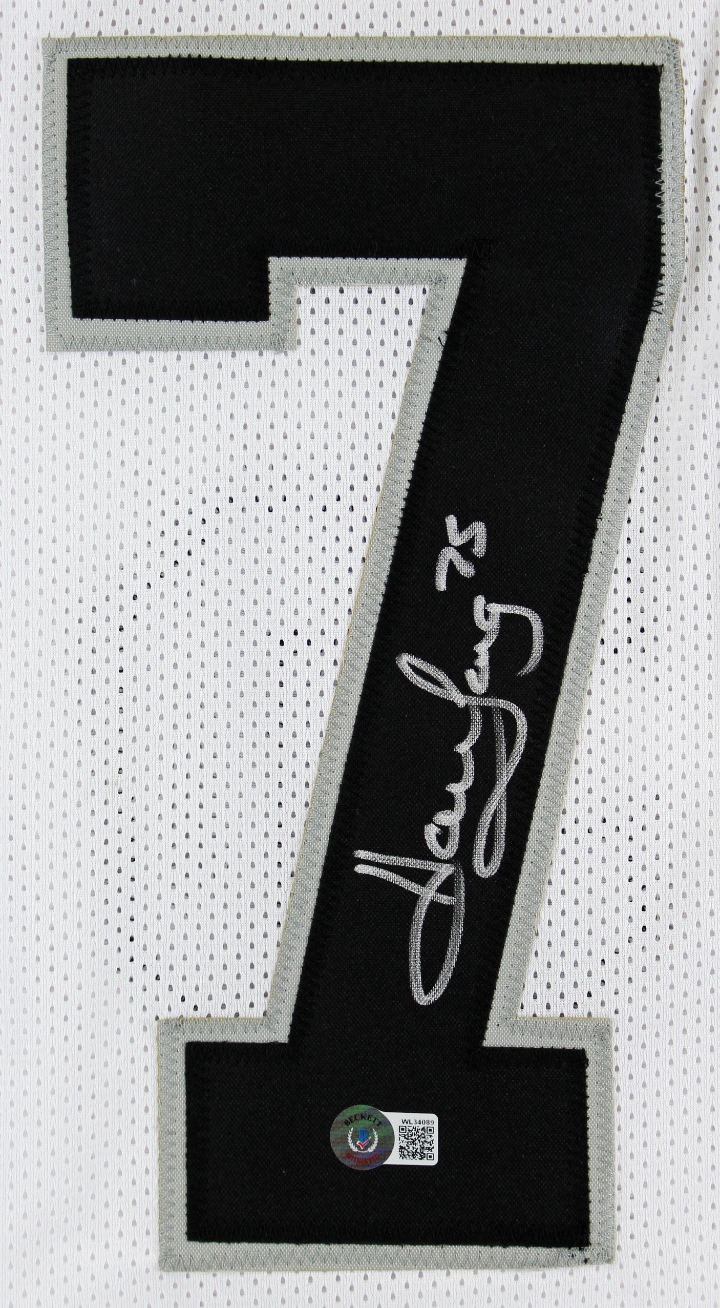 Howie Long Authentic Signed White Pro Style Jersey Autographed BAS Witnessed