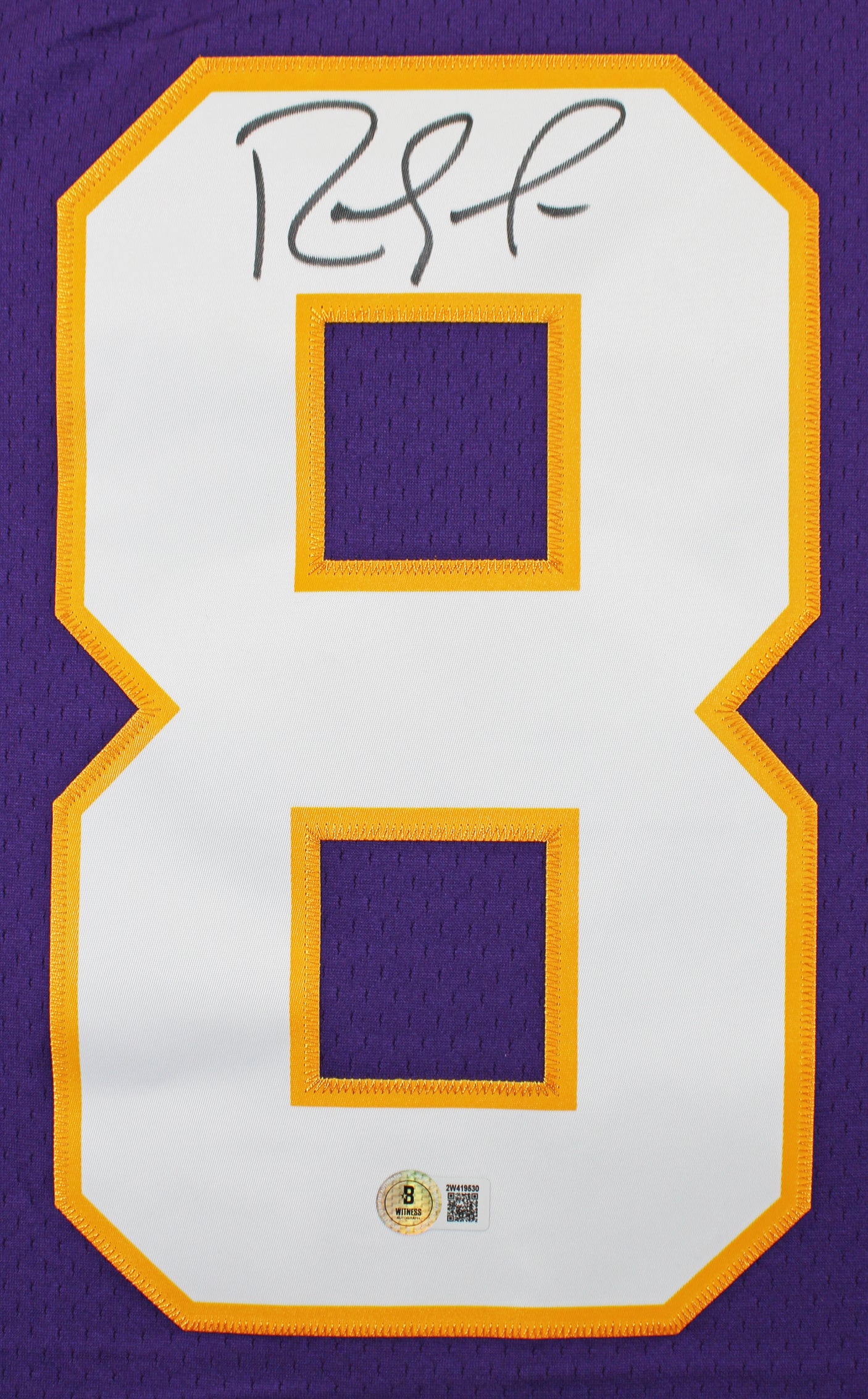 Vikings Randy Moss Authentic Signed Purple Mitchell & Ness Jersey BAS Witnessed