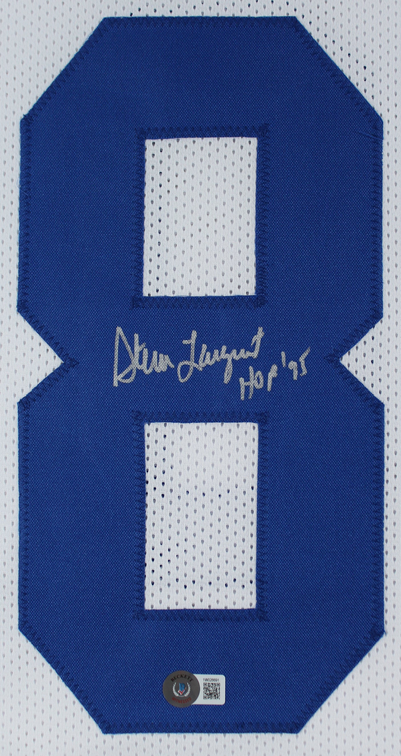 Steve Largent "HOF 95" Authentic Signed White Pro Style Jersey BAS Witnessed