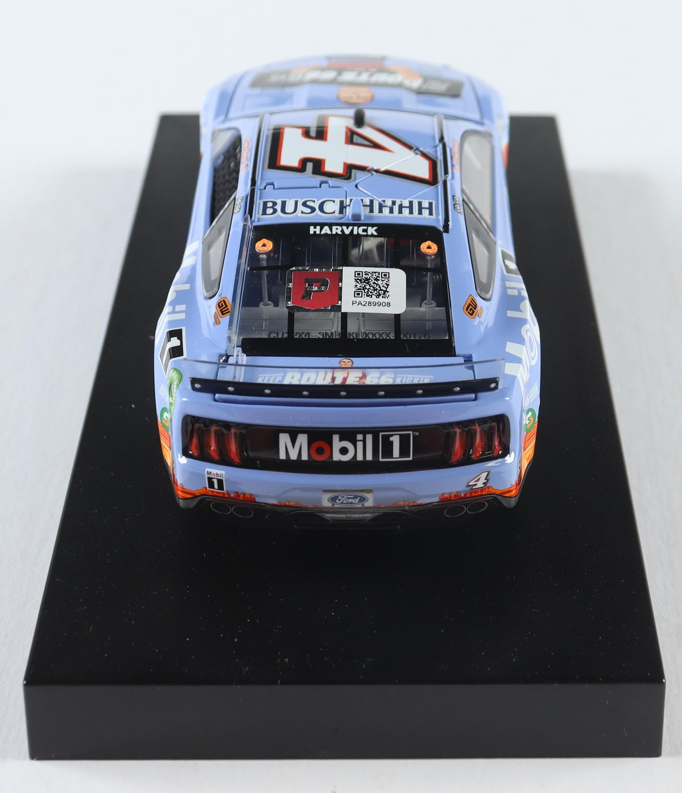 Kevin Harvick Signed 2022 Mobil 1 Route 66 #4 Mustang 1:24 Diecast (Ltd. Ed. 504)