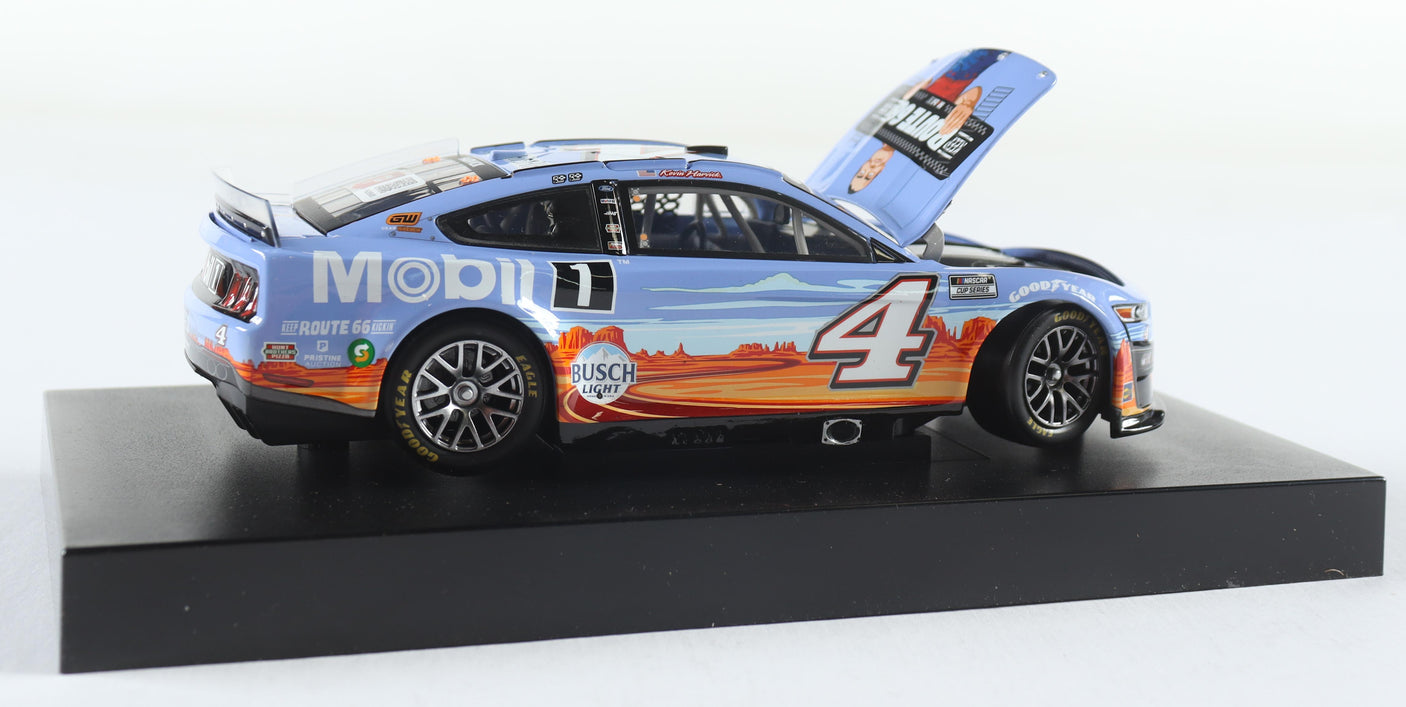 Kevin Harvick Signed 2022 Mobil 1 Route 66 #4 Mustang 1:24 Diecast (Ltd. Ed. 504)