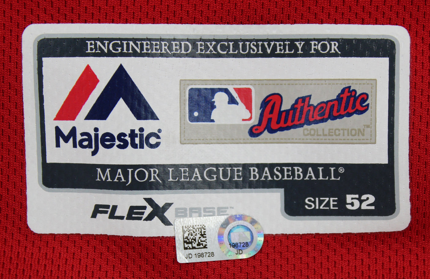 Nationals Stephen Strasburg 2018 Game Used Red Majestic Flexbase Jersey MLB