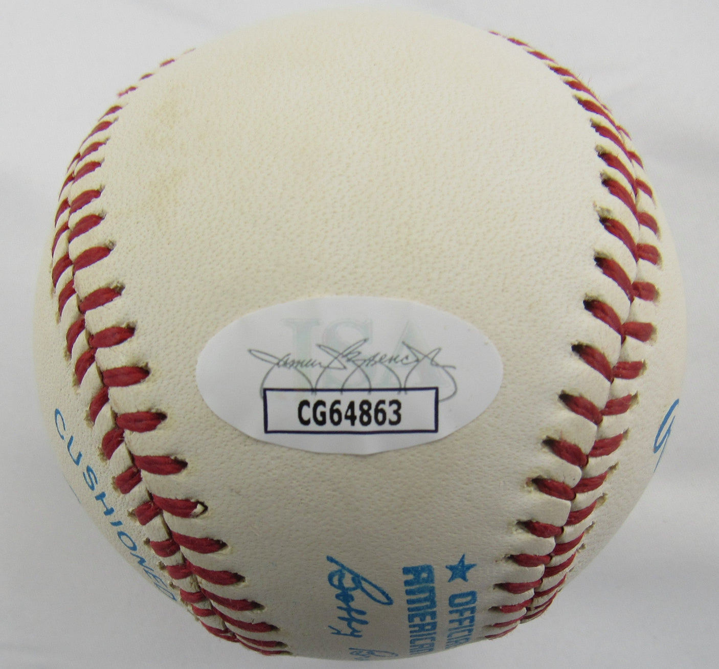 Bob Feller Signed Auto Rawlings Baseball JSA CG64863